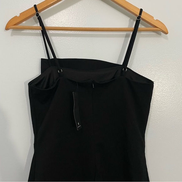 Lulus Drinks On Me Black Sleeveless Pleated Bodycon Dress Small - Picture 10 of 15